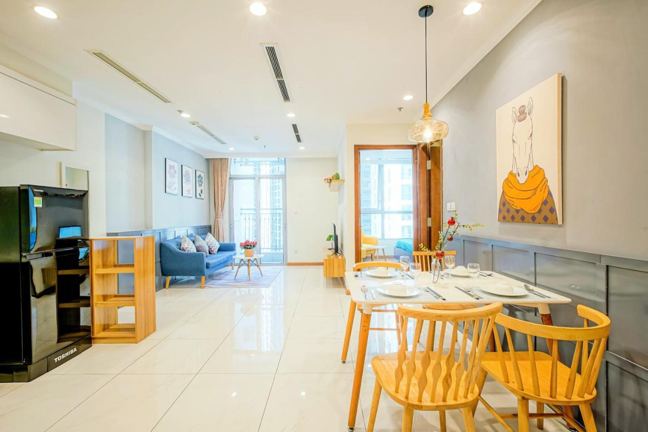 הו צ'י מין סיטי Mott Haven Apart - Vinhomes Central Park, Landmark 81 Area & Ice Rink מראה חיצוני תמונה