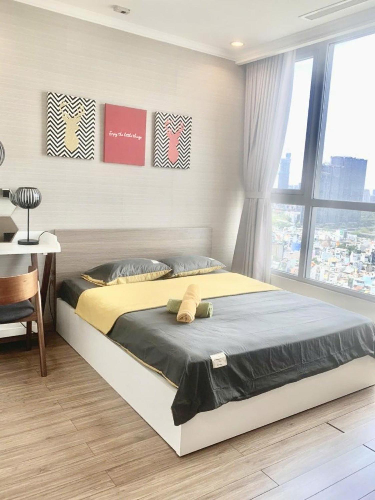 הו צ'י מין סיטי Mott Haven Apart - Vinhomes Central Park, Landmark 81 Area & Ice Rink מראה חיצוני תמונה